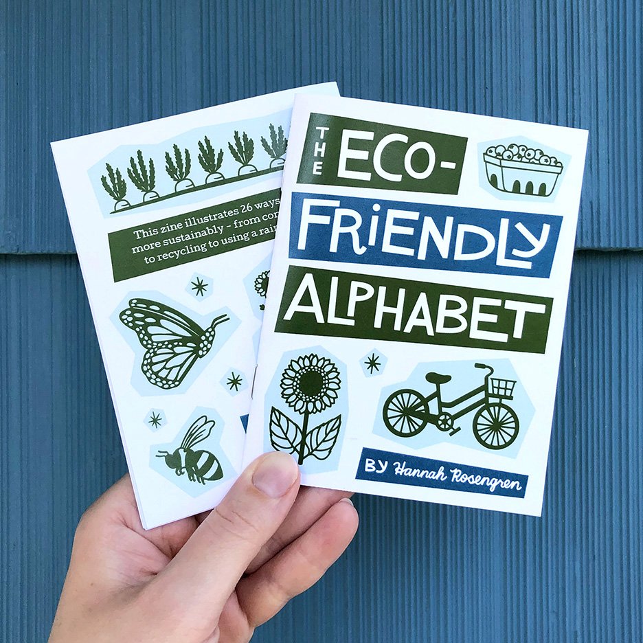 Eco-Friendly Alphabet Zine — Hannah Rosengren